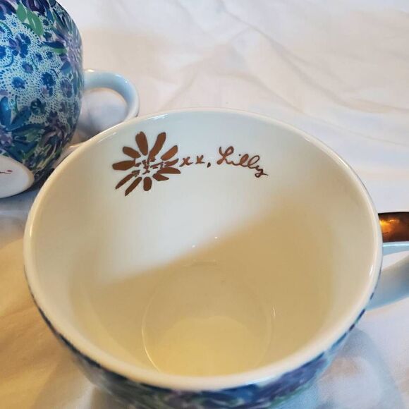 EUC Lilly Pulitzer High Maintinence Coffee Cups x2 - Picture 3 of 8
